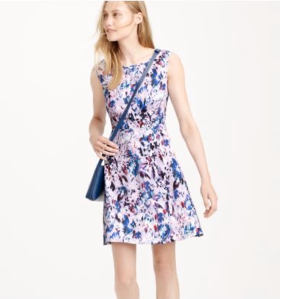 Like new, J Crew watercolor dress, size 4